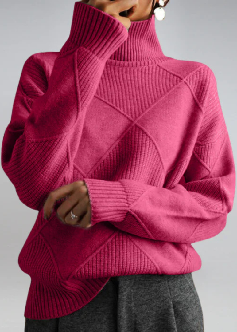 Lauren™ | Suéter de Cuello Alto de Cachemira (Edición Lujo)