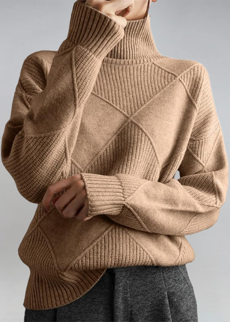 Lauren™ | Suéter de Cuello Alto de Cachemira (Edición Lujo)
