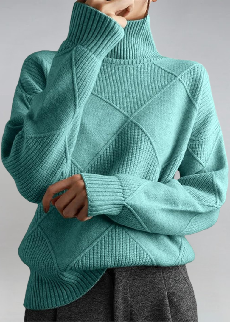 Lauren™ | Suéter de Cuello Alto de Cachemira (Edición Lujo)