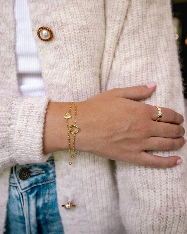 Set de Pulseras de Corazones a Juego