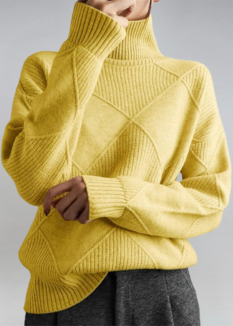 Lauren™ | Suéter de Cuello Alto de Cachemira (Edición Lujo)