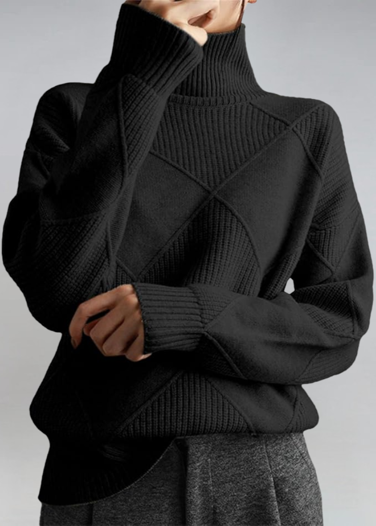 Lauren™ | Suéter de Cuello Alto de Cachemira (Edición Lujo)