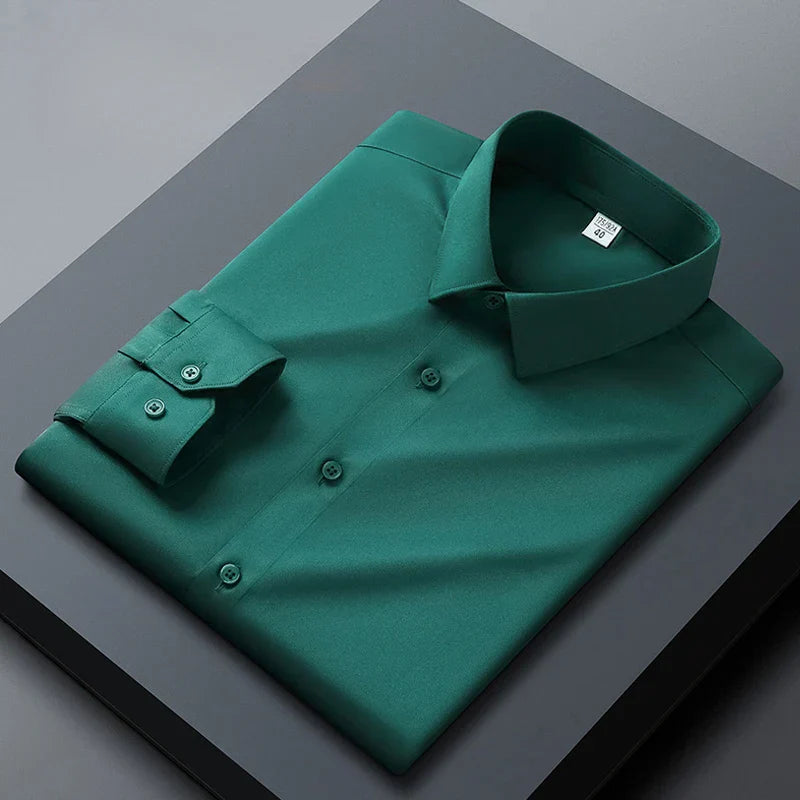 Santi™ | Camisa de manga larga sin arrugas