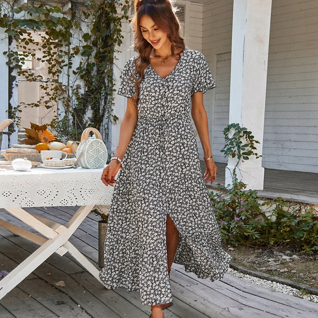 amelia floral maxi dress Amelia Floral Maxi Dress Large