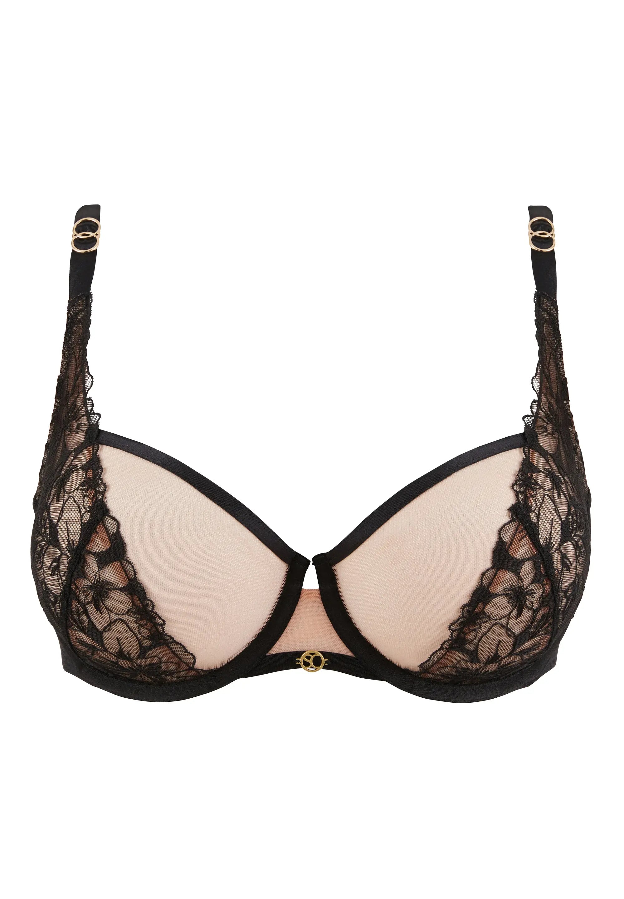 Deva™ | Brassier Balconette Negro