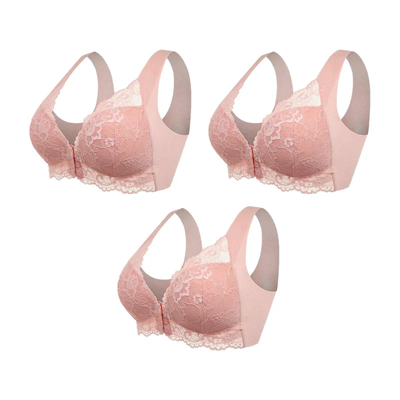 (PACK DE 3) Brasieres Moldeadores sin Varilla con Broche Frontal ComfortFit™