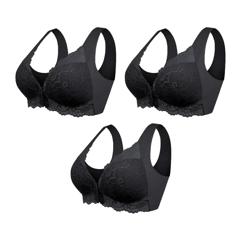 (PACK DE 3) Brasieres Moldeadores sin Varilla con Broche Frontal ComfortFit™