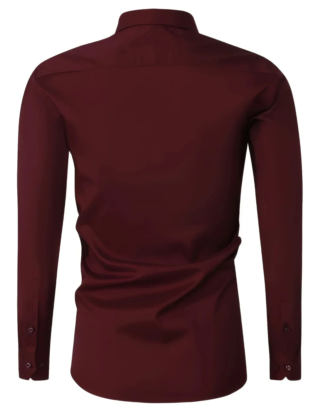 Byron™ – Camisa de manga larga para caballero, de estilo elegante con cierre de botones al frent
