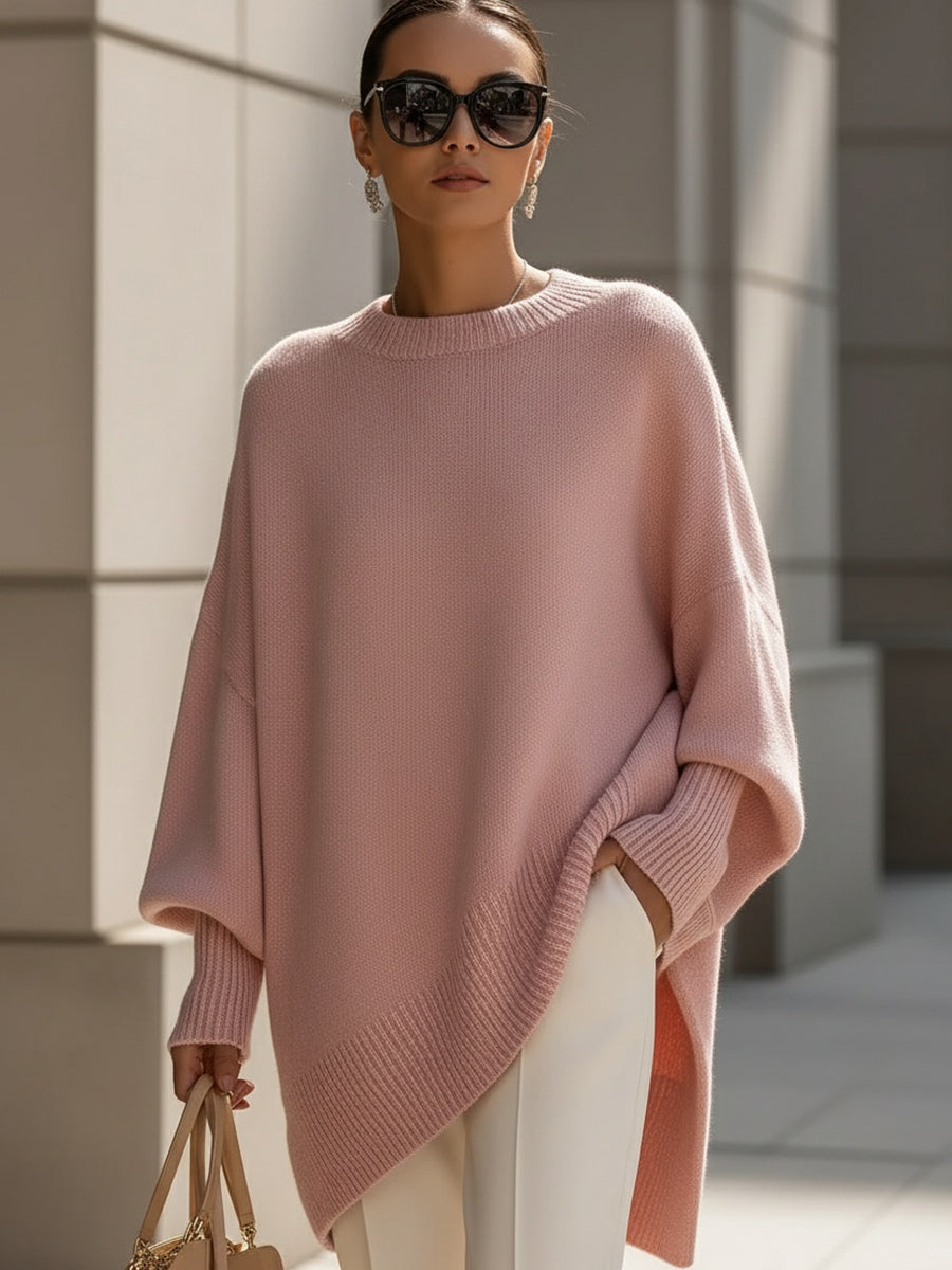 Julia - Suéter Oversize Drapeado con Cuello Ancho - vista 6
