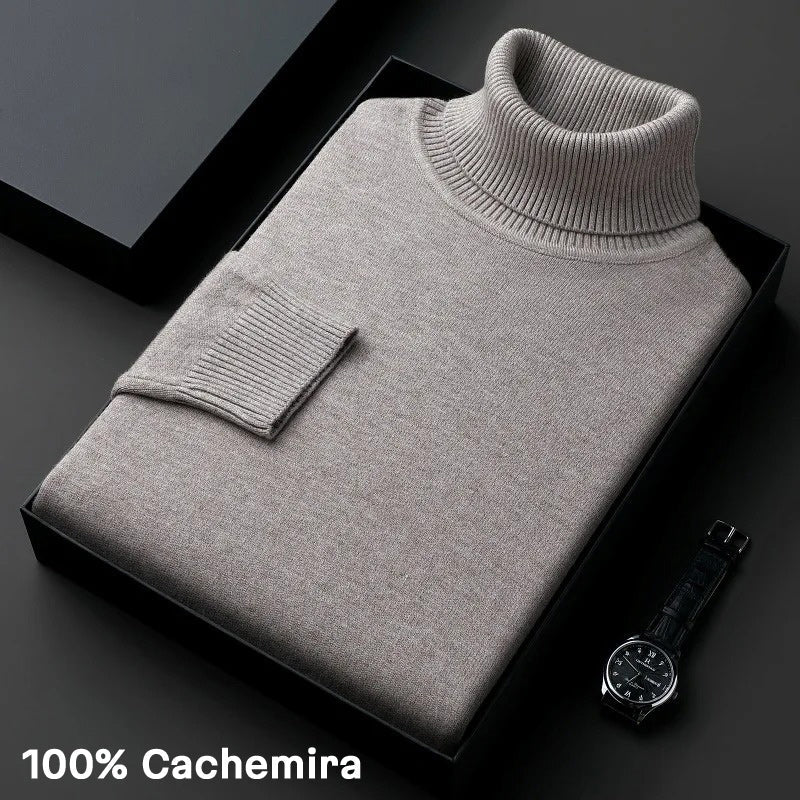 Linderhoff™ | Suéter de Cachemira con Cuello Alto