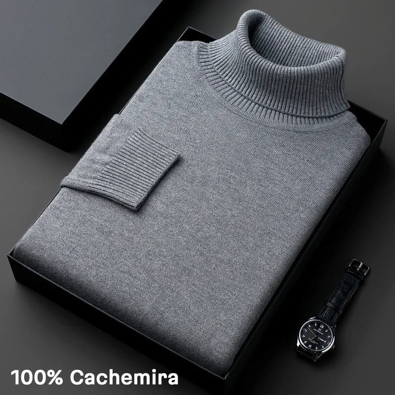 Linderhoff™ | Suéter de Cachemira con Cuello Alto