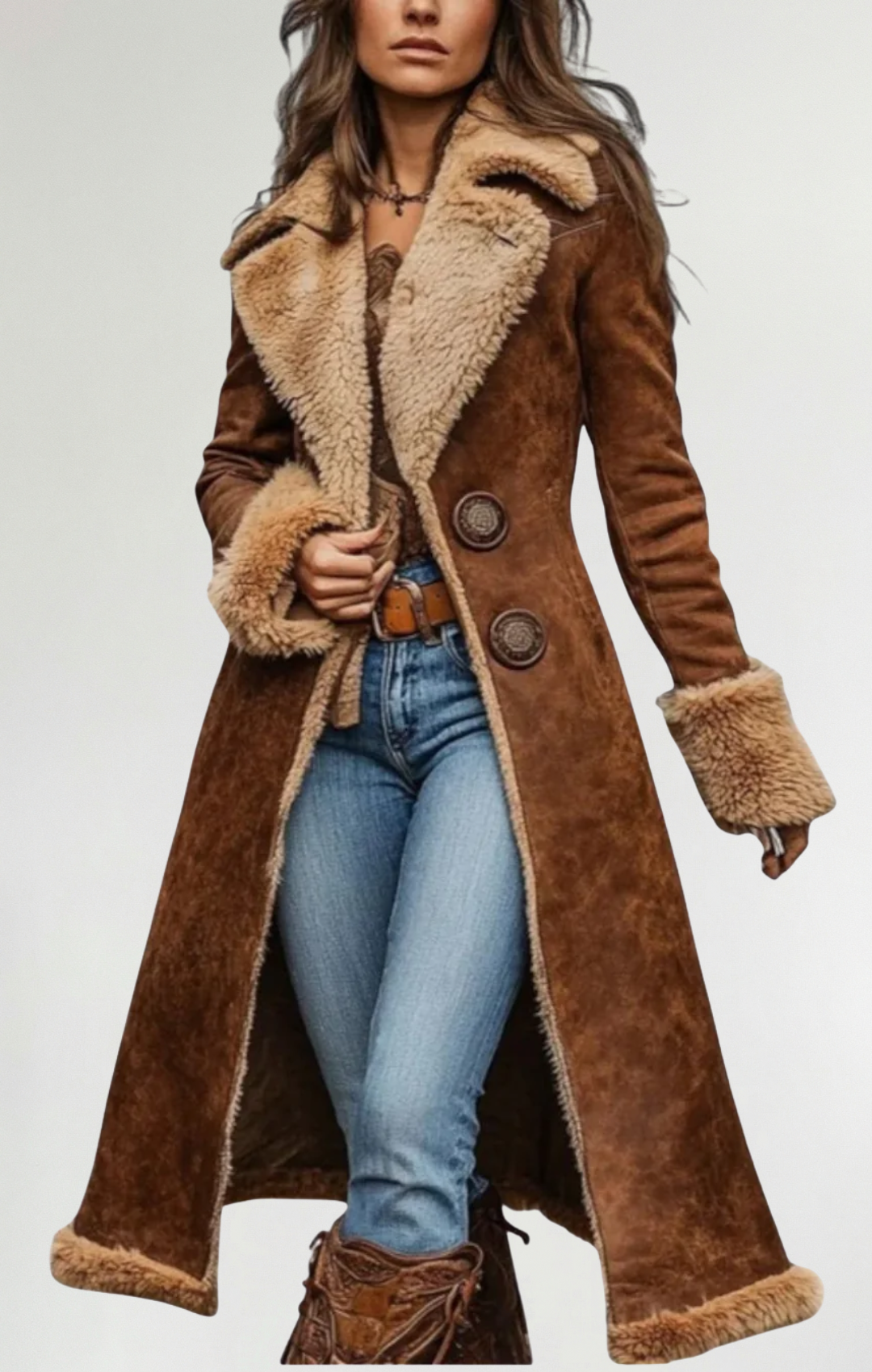 Noelia™ | Abrigo De Piel Suave