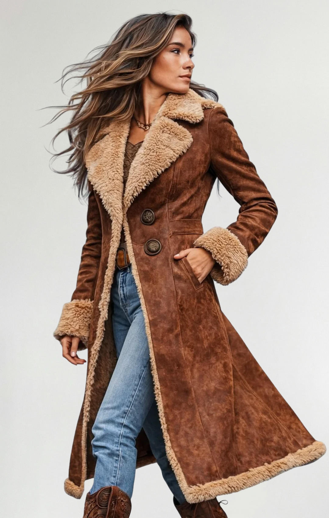Noelia™ | Abrigo De Piel Suave