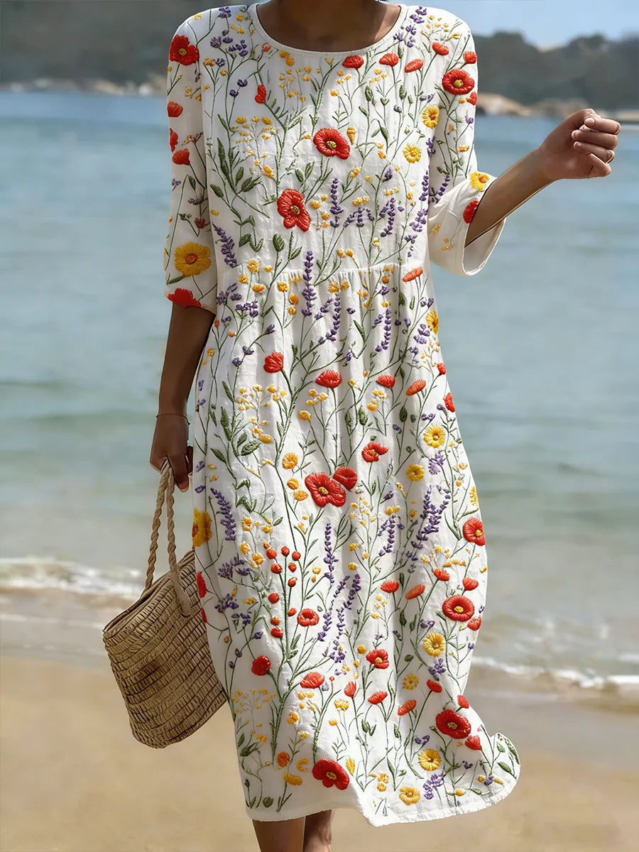 Nicole | Vestido Floral Elegante
