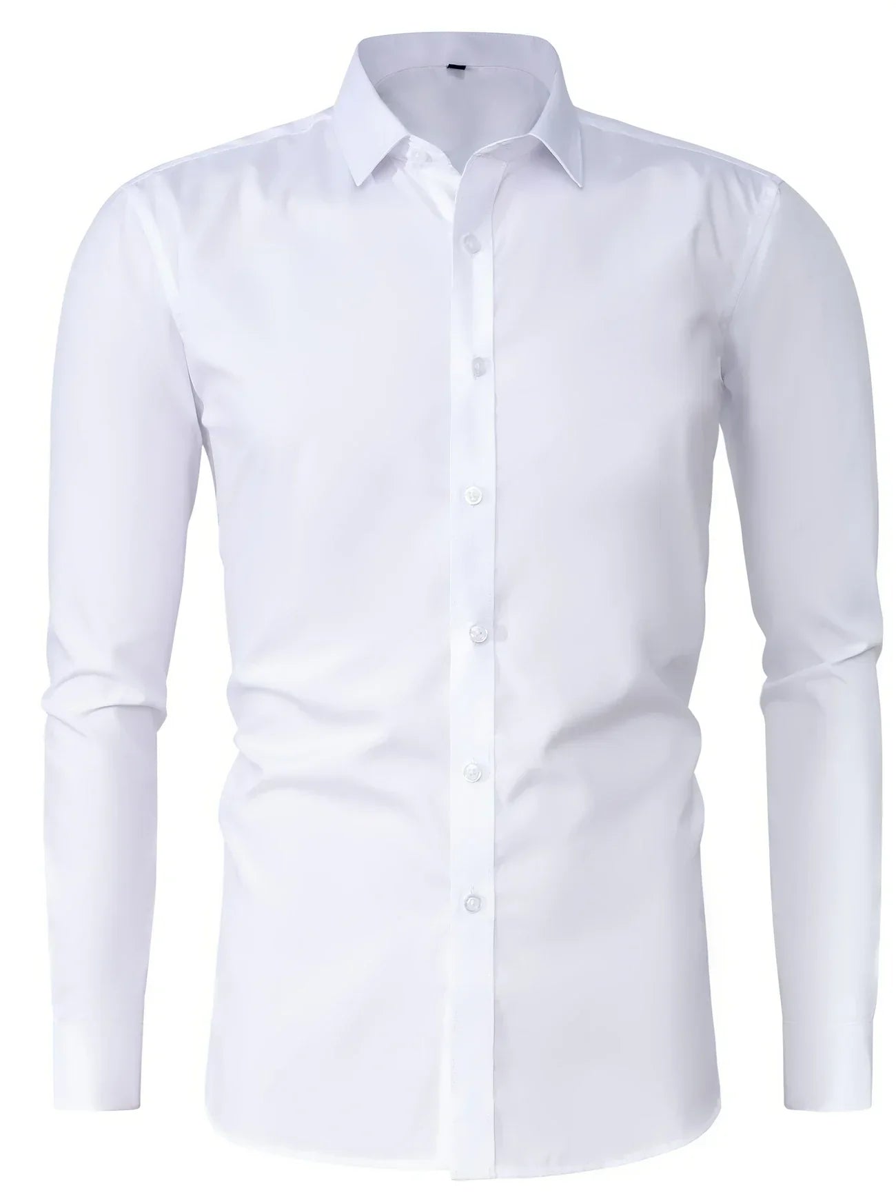 Byron™ – Camisa de manga larga para caballero, de estilo elegante con cierre de botones al frent