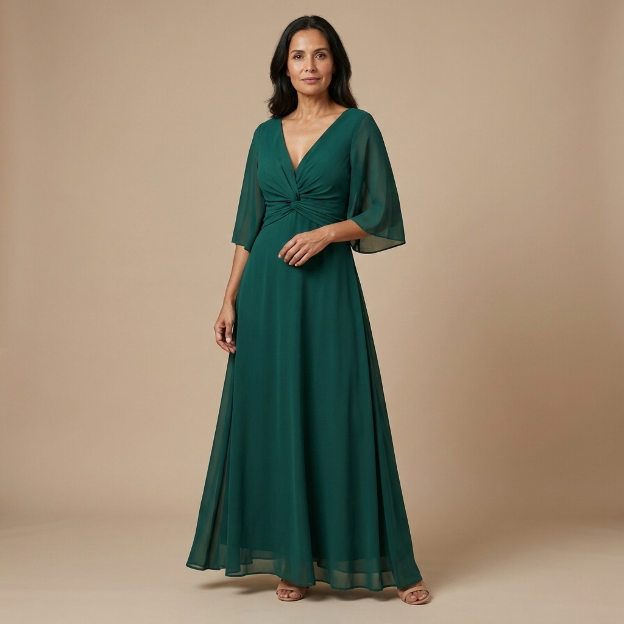 Vestido Lucía™ - Chifón con Escote en V