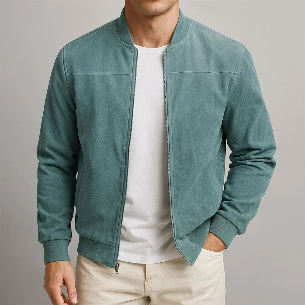Cristian - Chaqueta Bomber Minimalista de Cuello Estructurado - vista 4