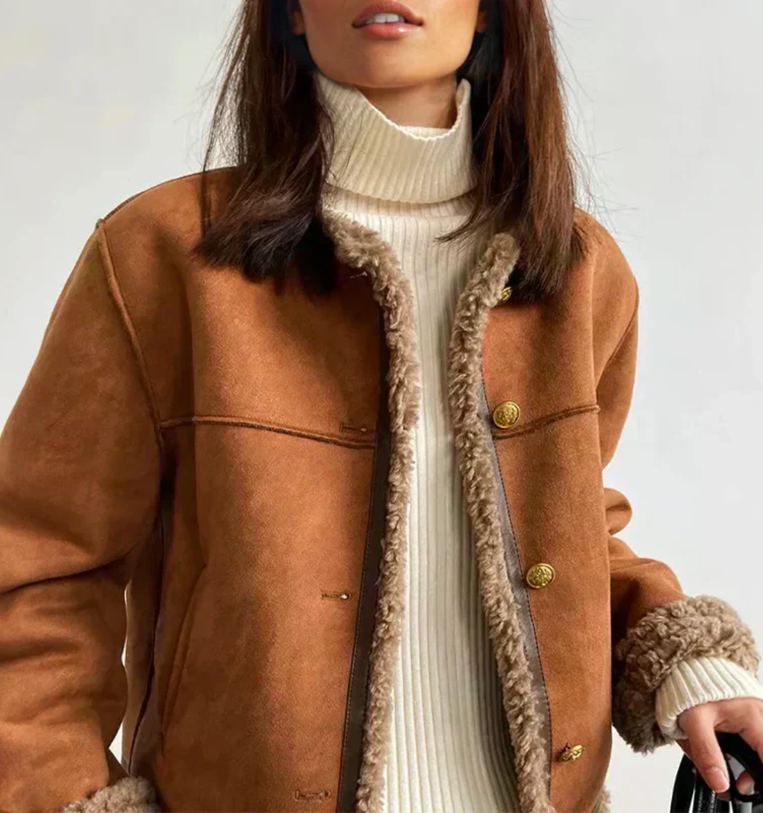 Bianca™ | Chaqueta de Borrego Sofisticada y Atemporal