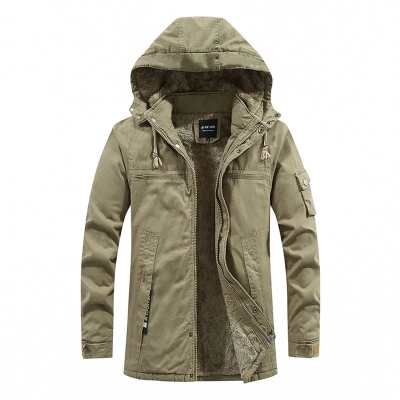 Sebastián™ | Chamarra Térmica para Hombre con Capucha y Forro Polar