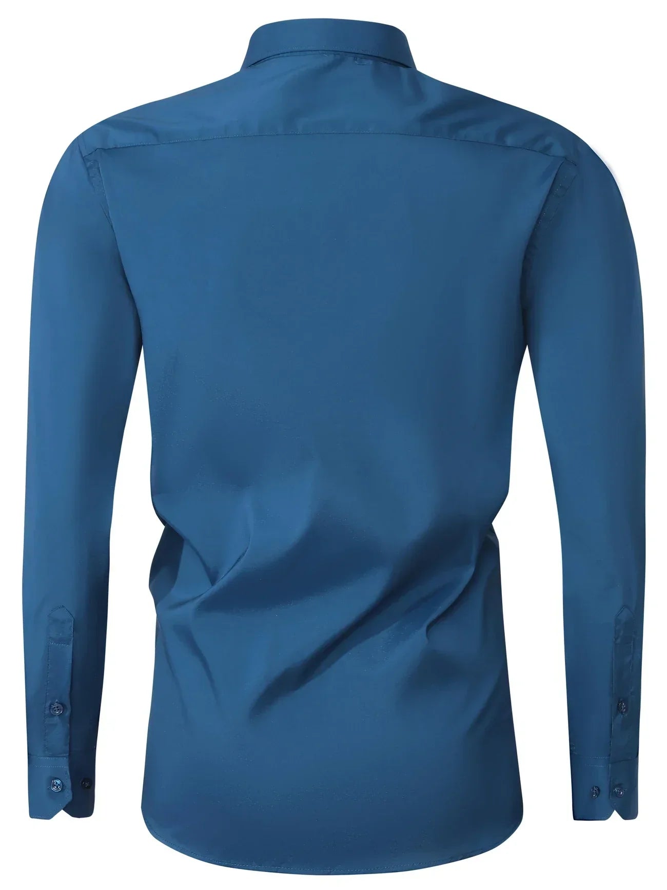 Byron™ – Camisa de manga larga para caballero, de estilo elegante con cierre de botones al frent