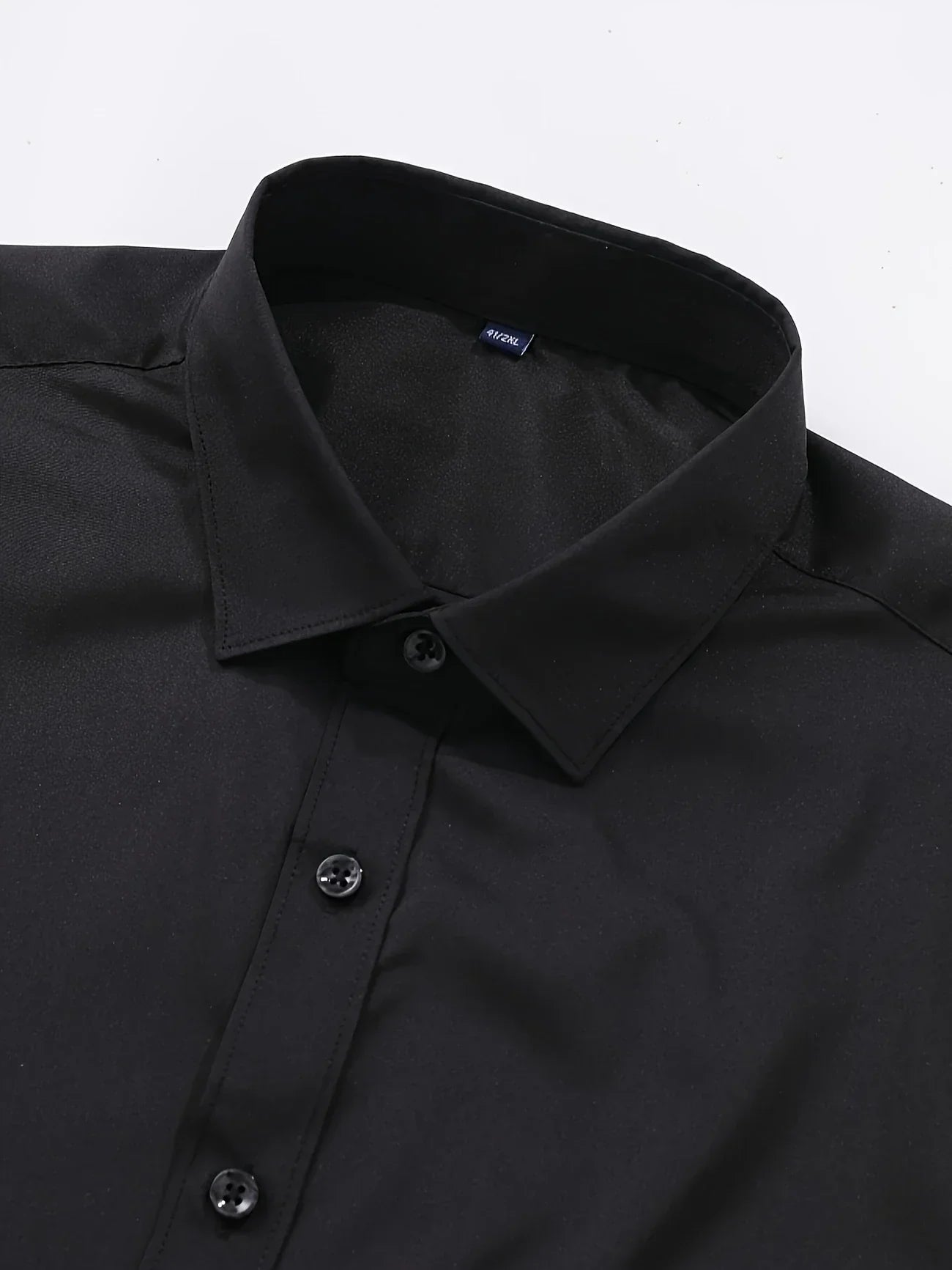 Byron™ – Camisa de manga larga para caballero, de estilo elegante con cierre de botones al frent