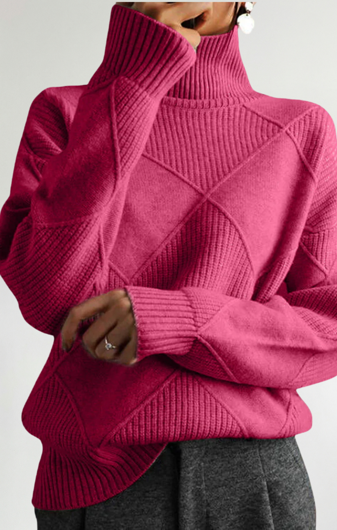 Ángela™ | Suéter De Cuello Alto Elegante