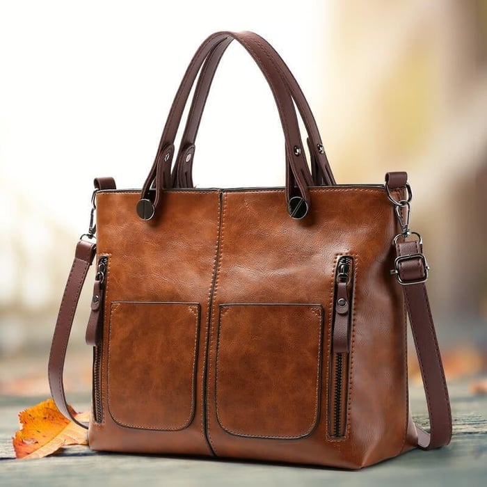 Lisa™ | Bolso de Hombro de Cuero Vintage – Gran Capacidad y Estilo