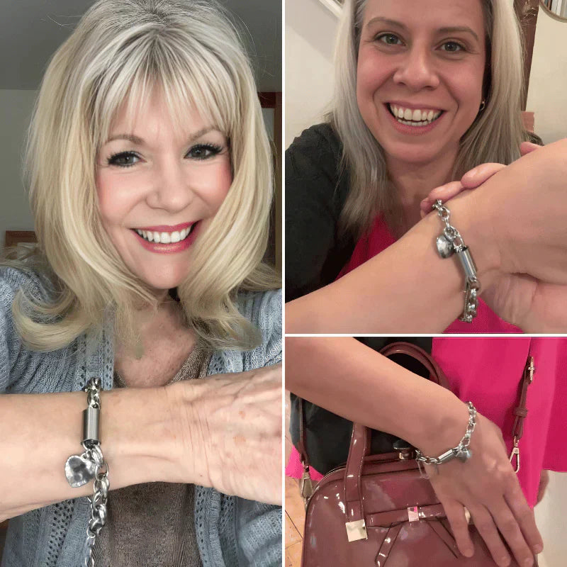 Pulsera Gruesa de Corazón en Oro
