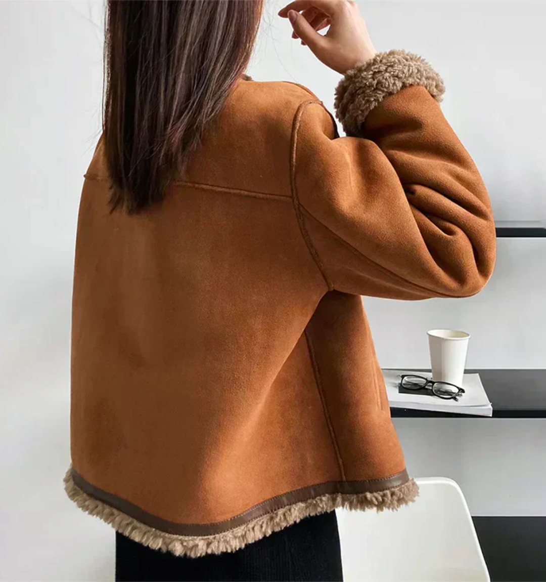 Bianca™ | Chaqueta de Borrego Sofisticada y Atemporal