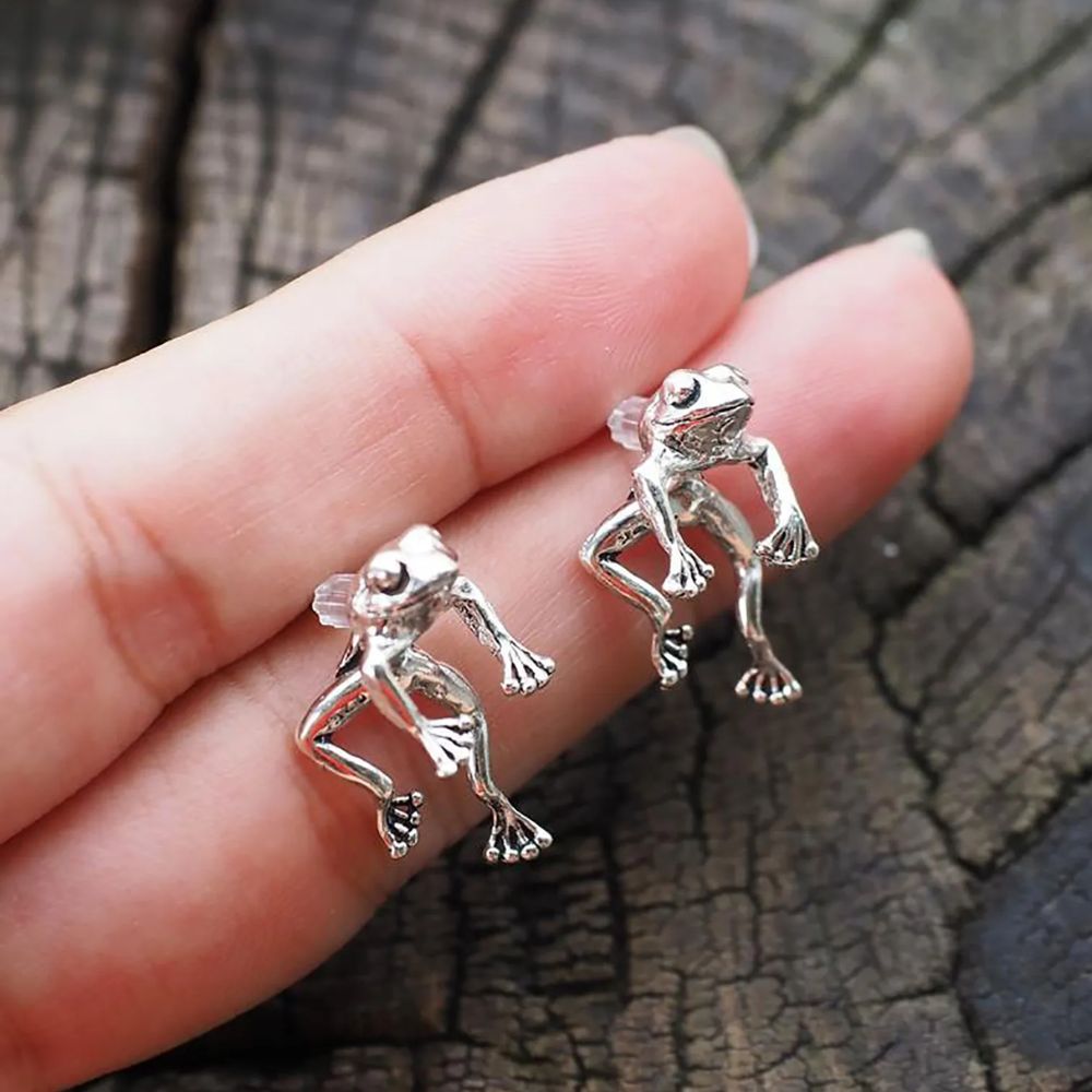 Pendientes Elegantes de Rana