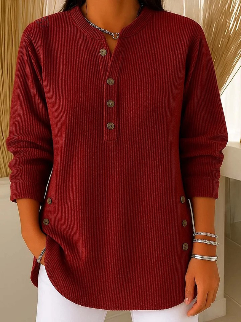 Nieves - Túnica Henley con Botones - vista 3