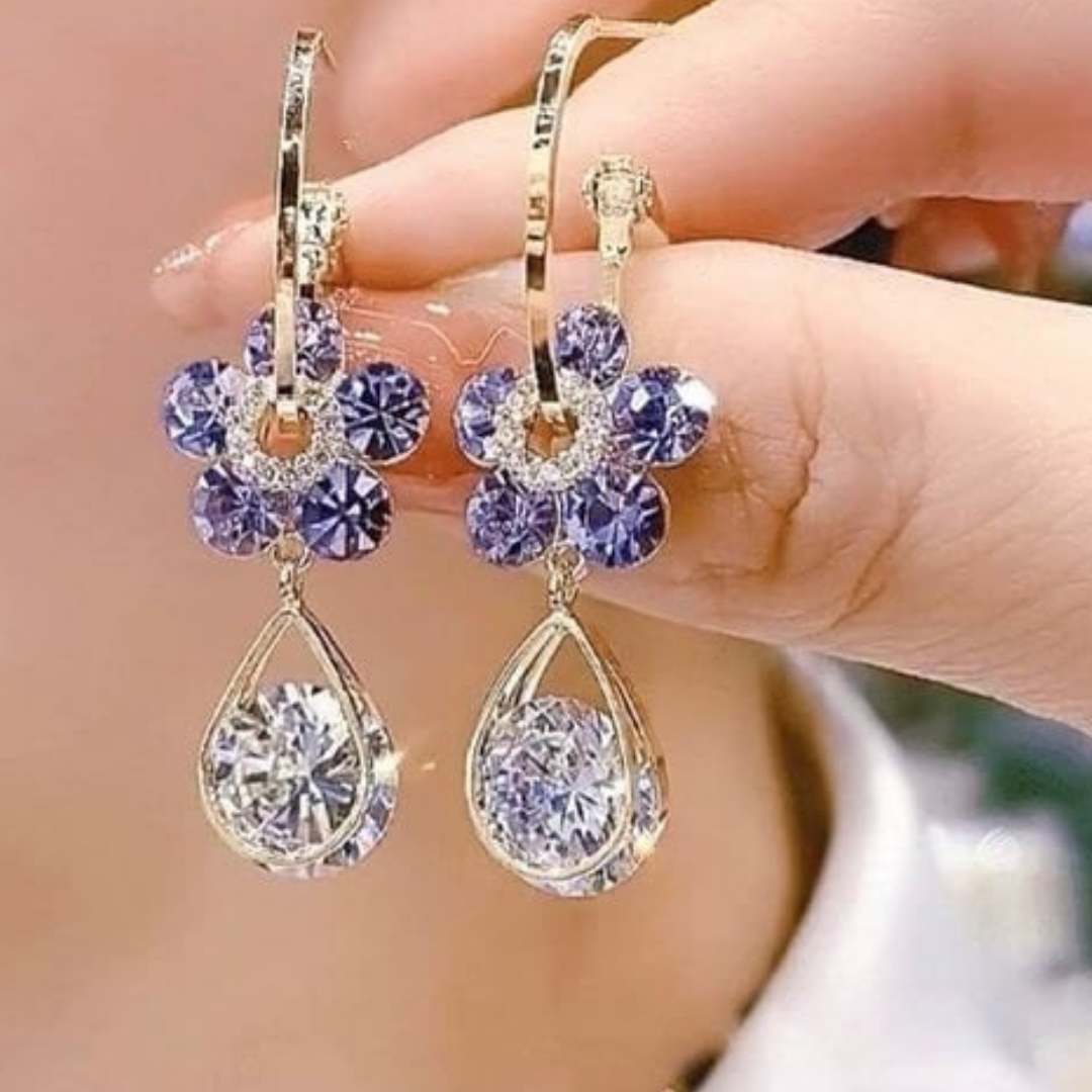 Bella™ | Pendientes 'Flor de Amatista' (Oferta 2x1)