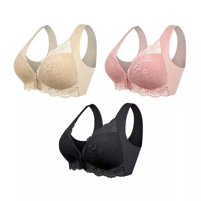 (PACK DE 3) Brasieres Moldeadores sin Varilla con Broche Frontal ComfortFit™
