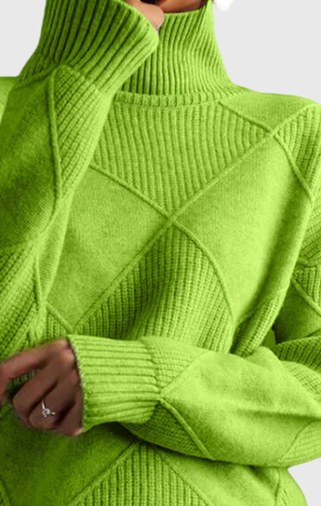 Ángela™ | Suéter De Cuello Alto Elegante