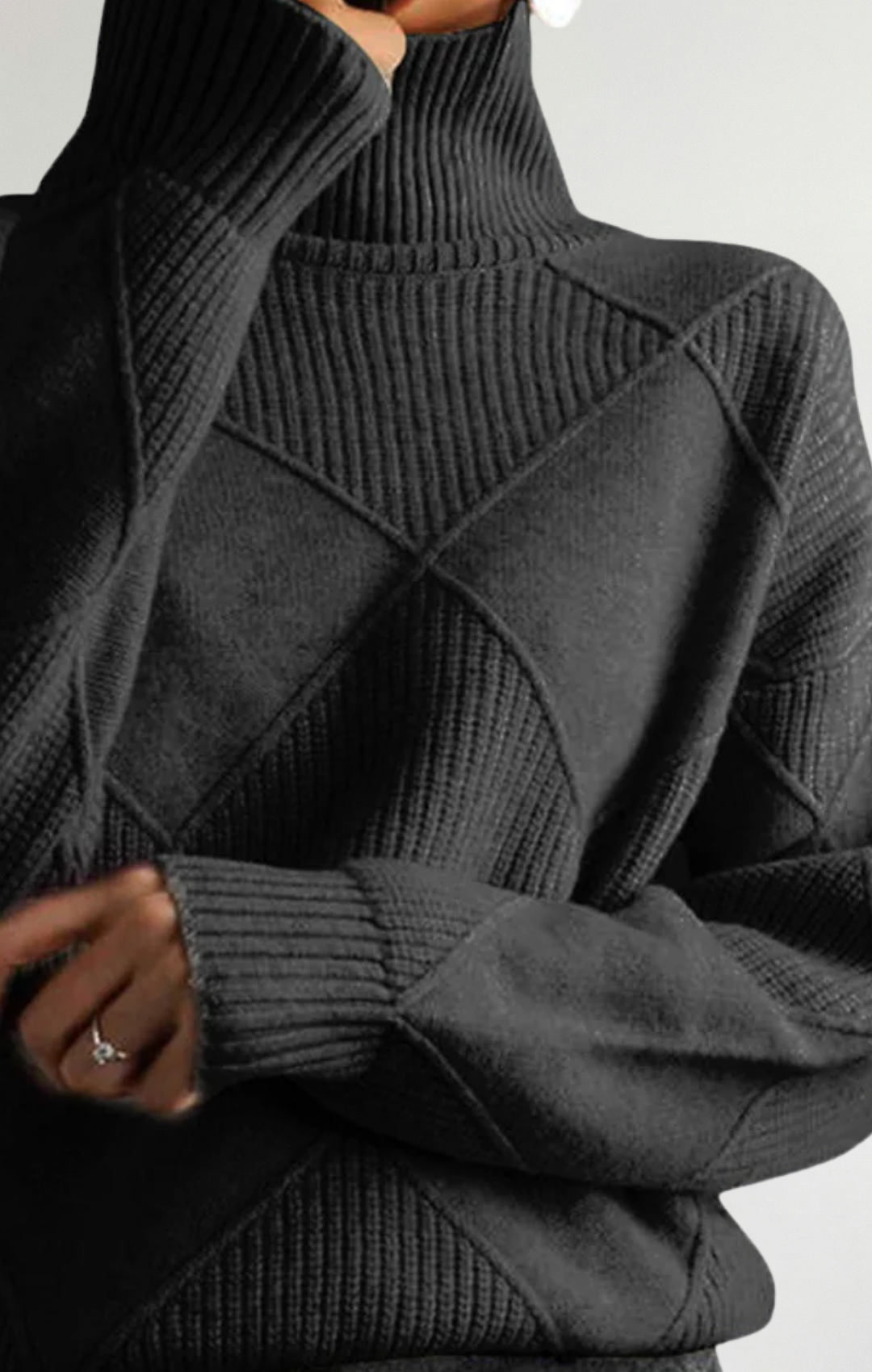 Ángela™ | Suéter De Cuello Alto Elegante