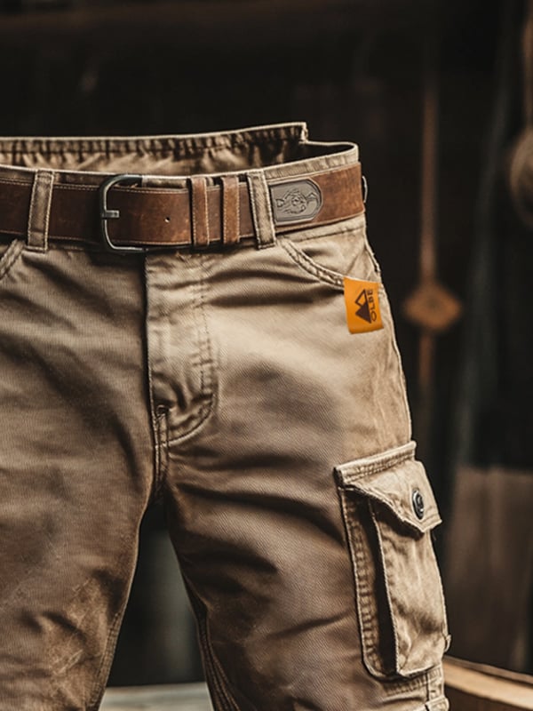 Mateo™ | Shorts Cargo Retro con Múltiples Bolsillos
