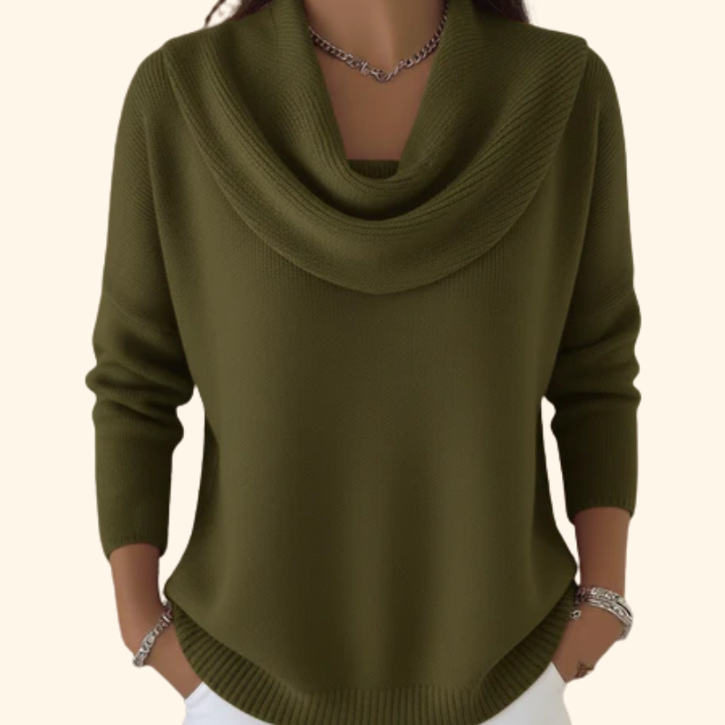 Julia - Suéter con Cuello Drapeado - vista 5