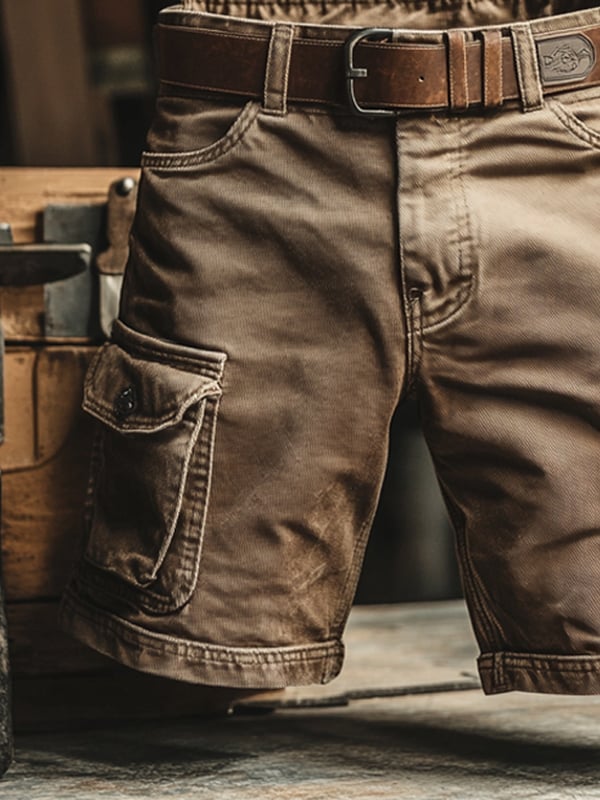 Mateo™ | Shorts Cargo Retro con Múltiples Bolsillos