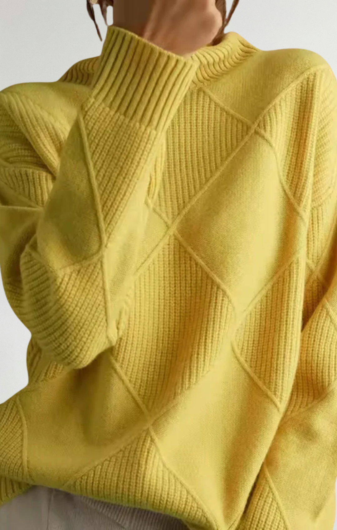 Ángela™ | Suéter De Cuello Alto Elegante