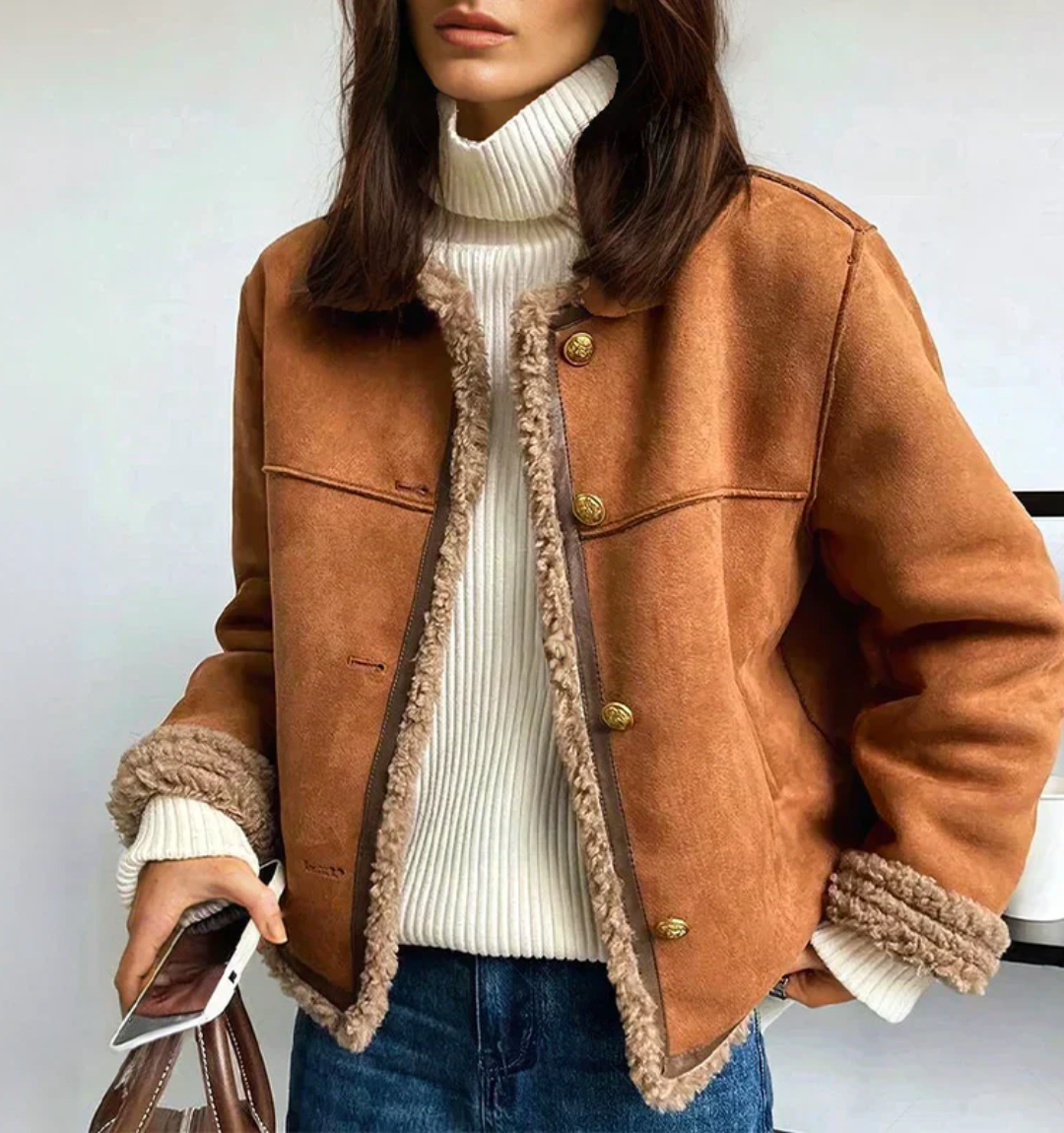 Bianca™ | Chaqueta de Borrego Sofisticada y Atemporal