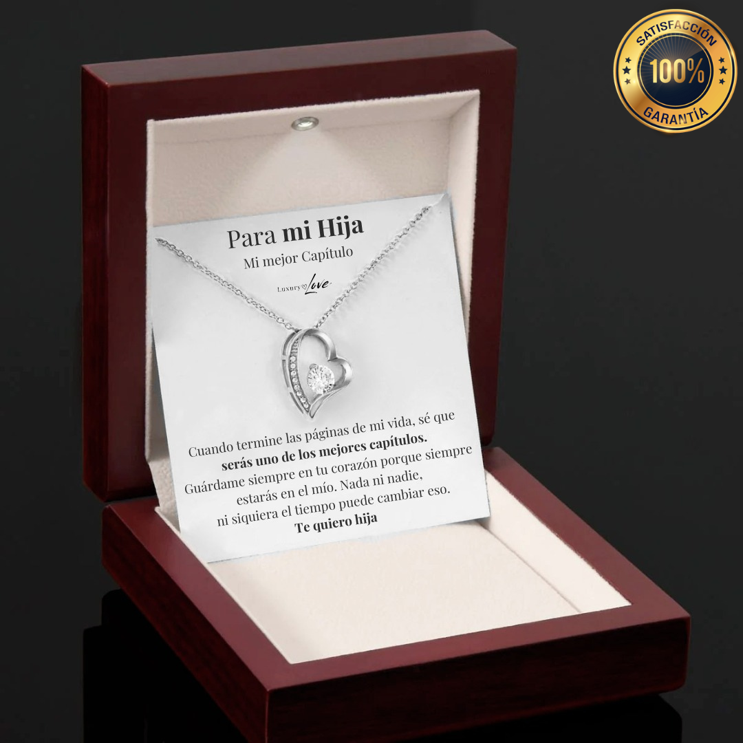 Amor Eterno™ | Collar Para Mi Hija Con Carta Especial