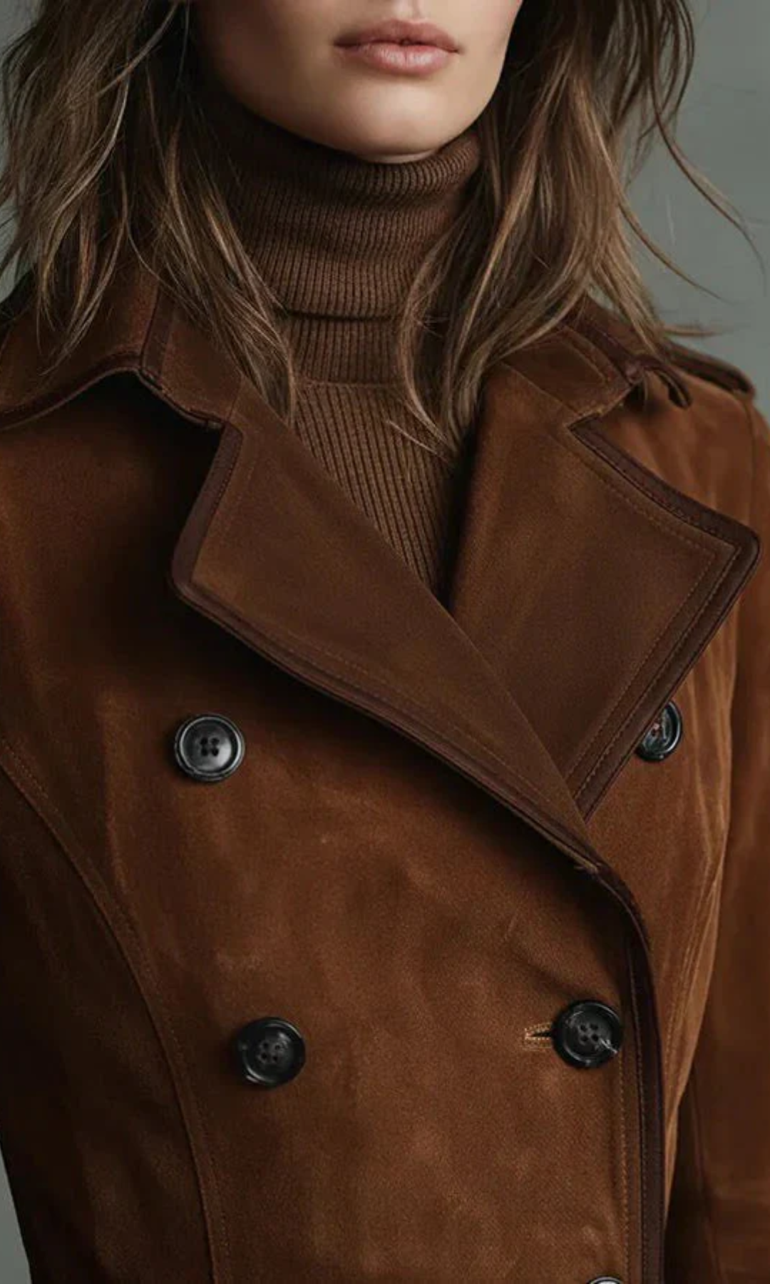 Ana™ | Vegan Suede Long Jacket 