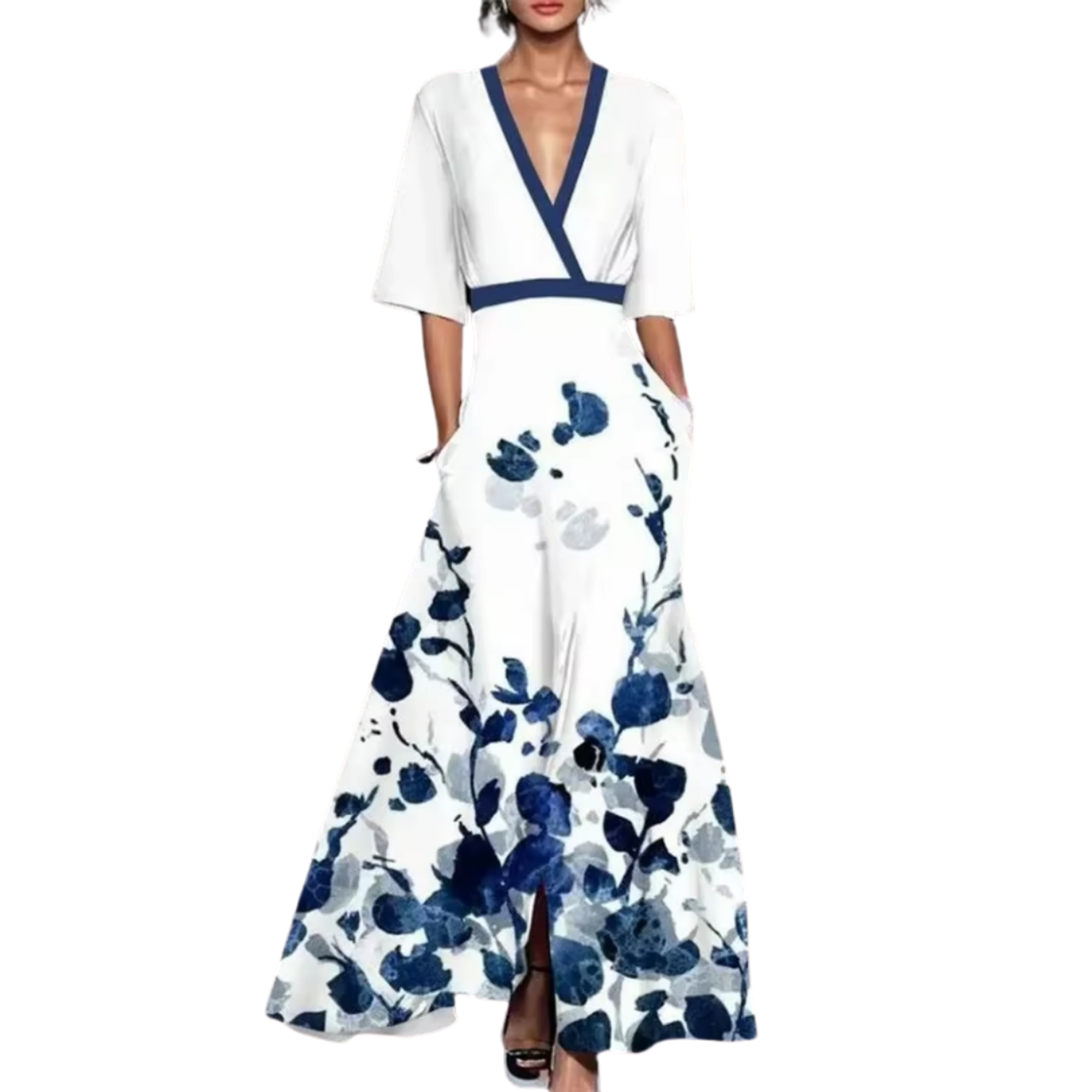 Vestido Noelle™ - Floral con Escote en V