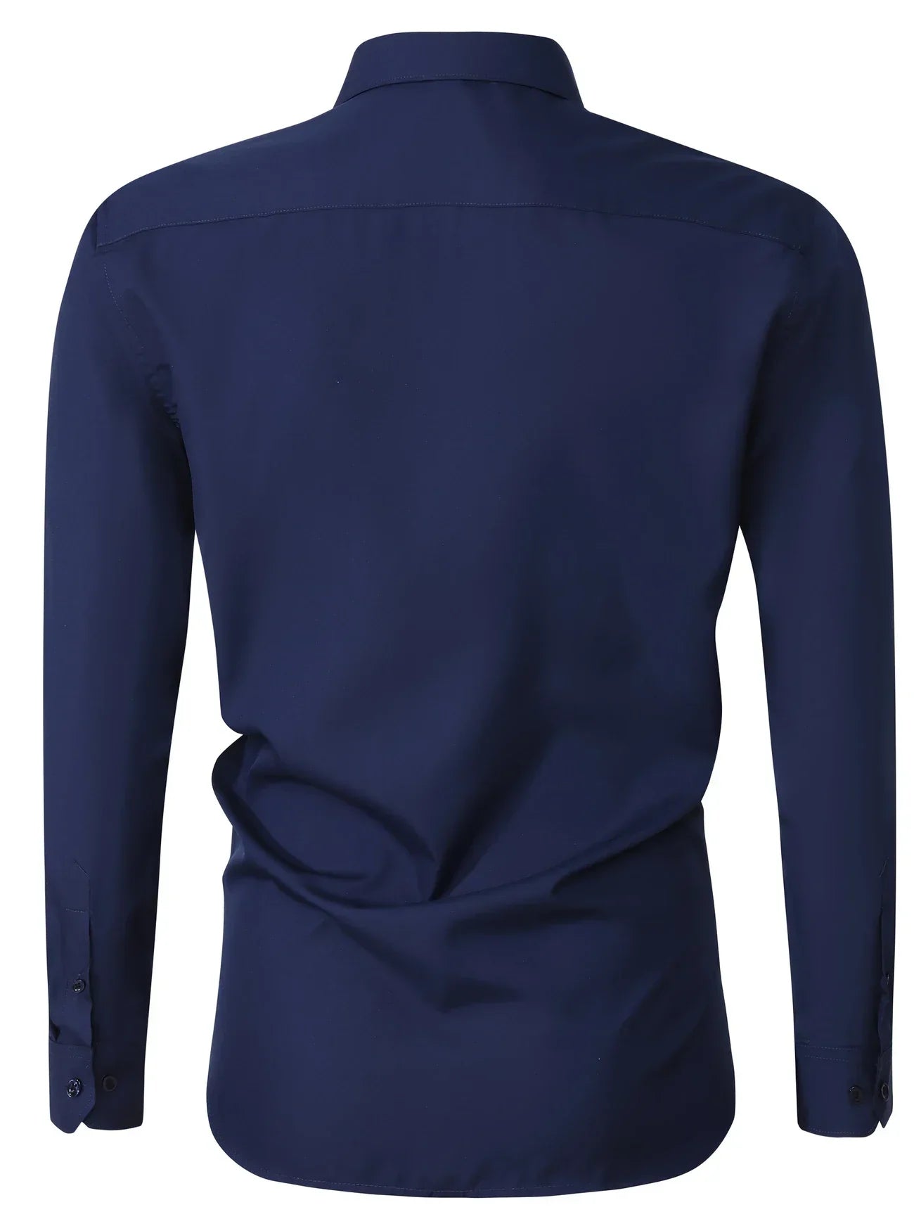 Byron™ – Camisa de manga larga para caballero, de estilo elegante con cierre de botones al frent