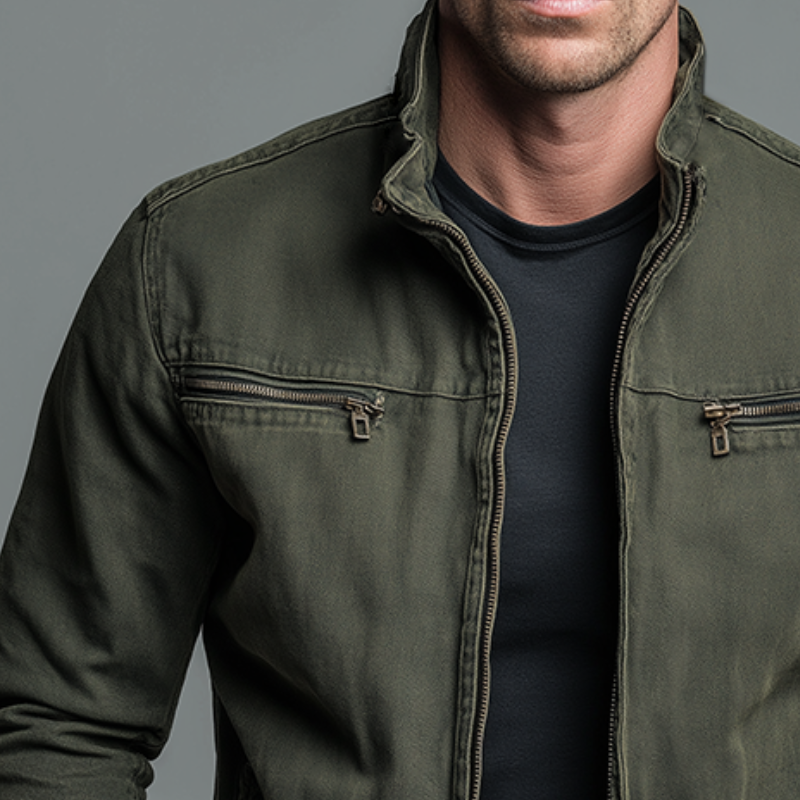 Carlos™ | Chamarra Vintage de Algodón