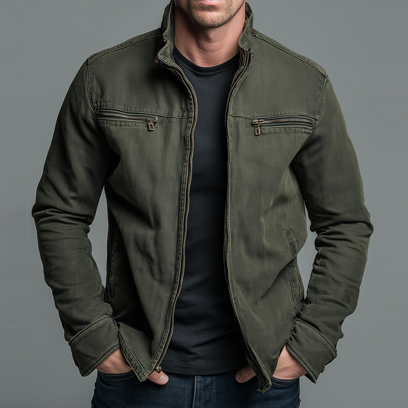 Carlos™ | Chamarra Vintage de Algodón