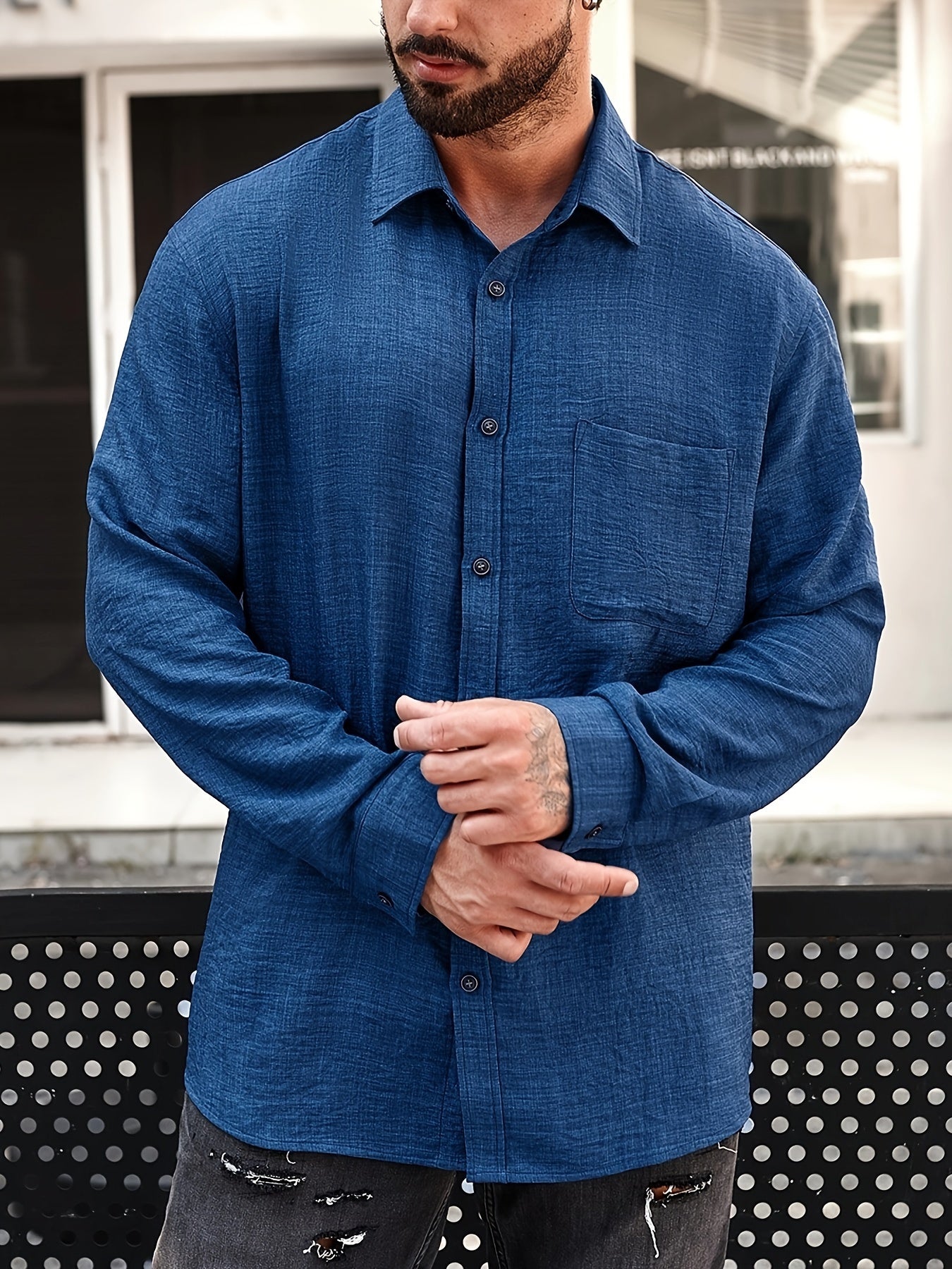 Iker™ | Camisa informal de manga larga