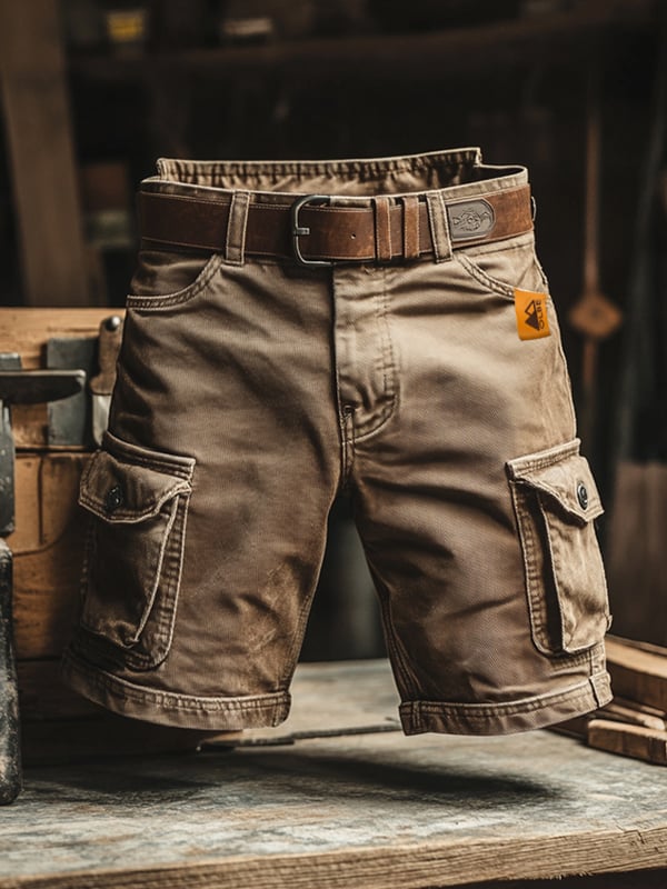 Mateo™ | Shorts Cargo Retro con Múltiples Bolsillos