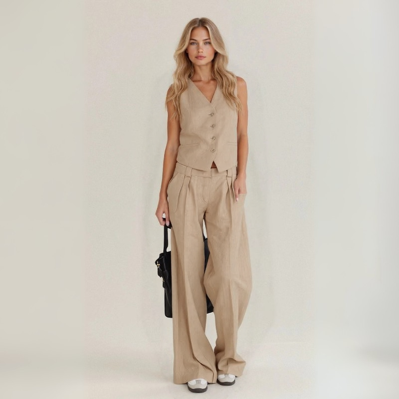 Anita™ | Conjunto Casual de Lino Artesanal