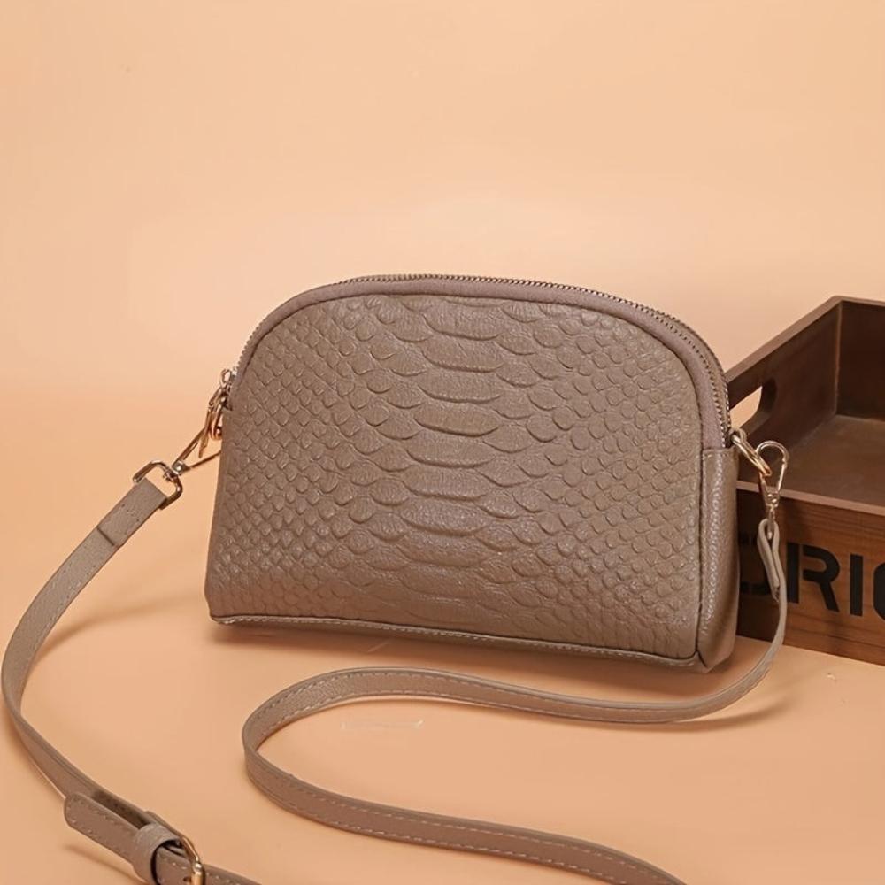 Isabella™ | Mini Bolso de Cuero Vegano con Textura Cocodrilo